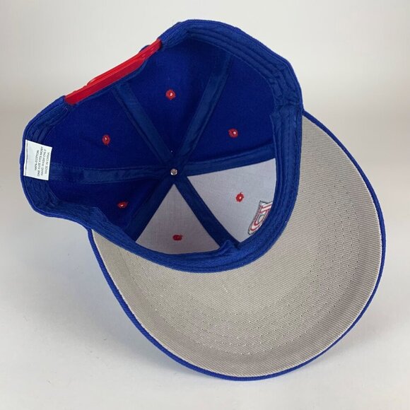 Bowman Baseball Mens Blue Gray Snapback Hat - Picture 4 of 5